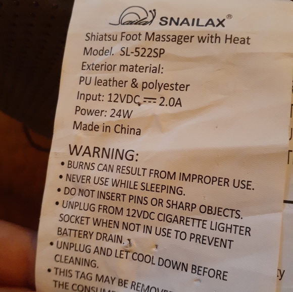 NEW NEVER USED Snailax Shiatsu Heat Foot Massager with Remote. - Picture 4 of 5